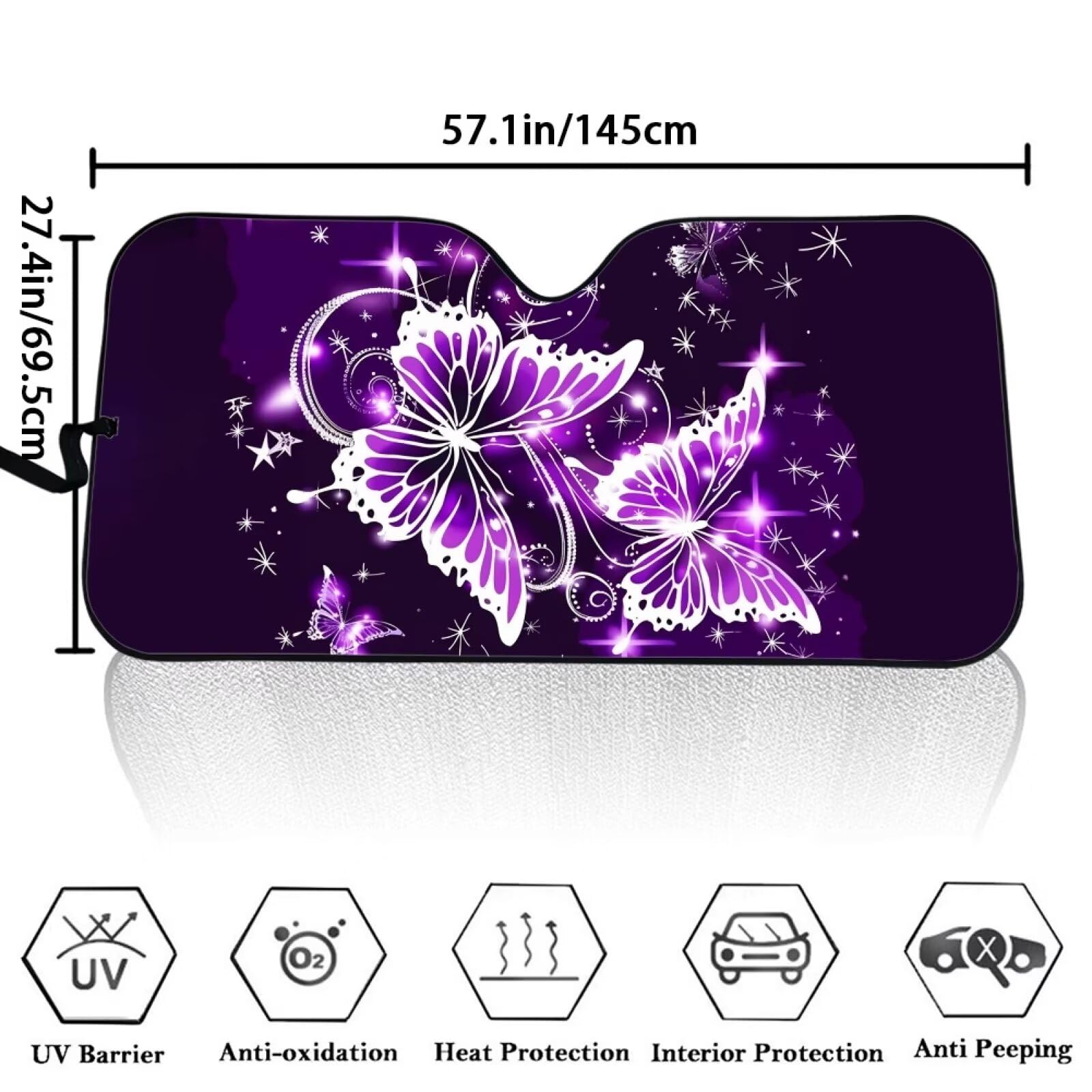 Amazon.com: ZFRXIGN Butterfly Car Windshield Sunshades for Women